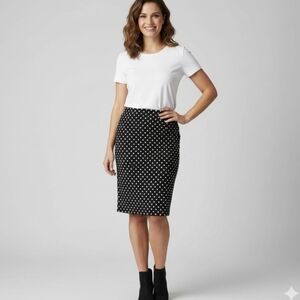 Joseph Ribkoff Polka Dot‎ Mini Skirt Lined Size 10